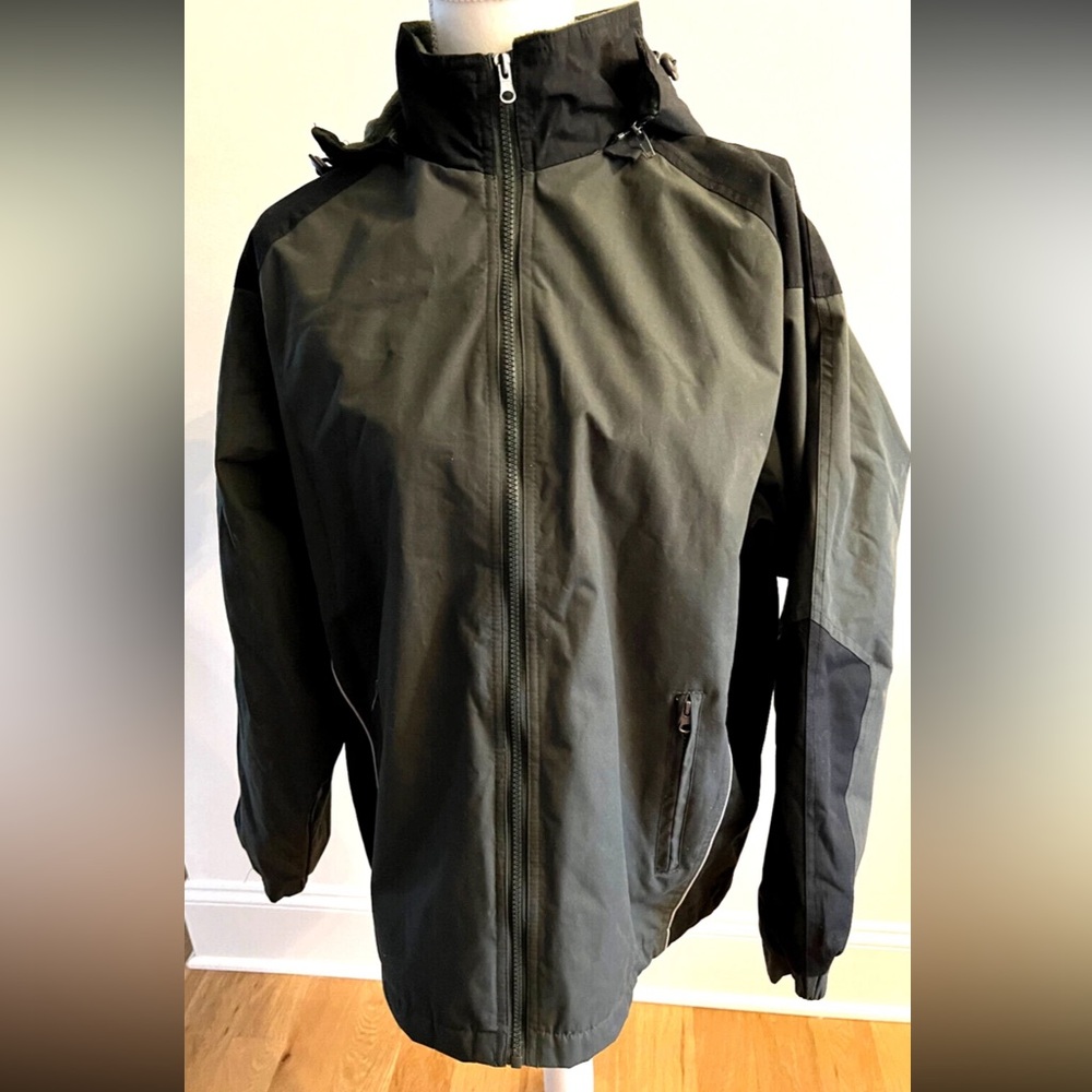 NWT Tags Men's Medium Alaska Rugged Wear Green Hooded Fleece Lined Jacket/Coat M